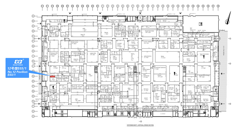 2018漢諾威工業(yè)博覽會丹東華通展位圖